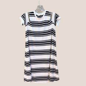 AEO Soft & Sexy Cold Shoulder Dress White Size XS